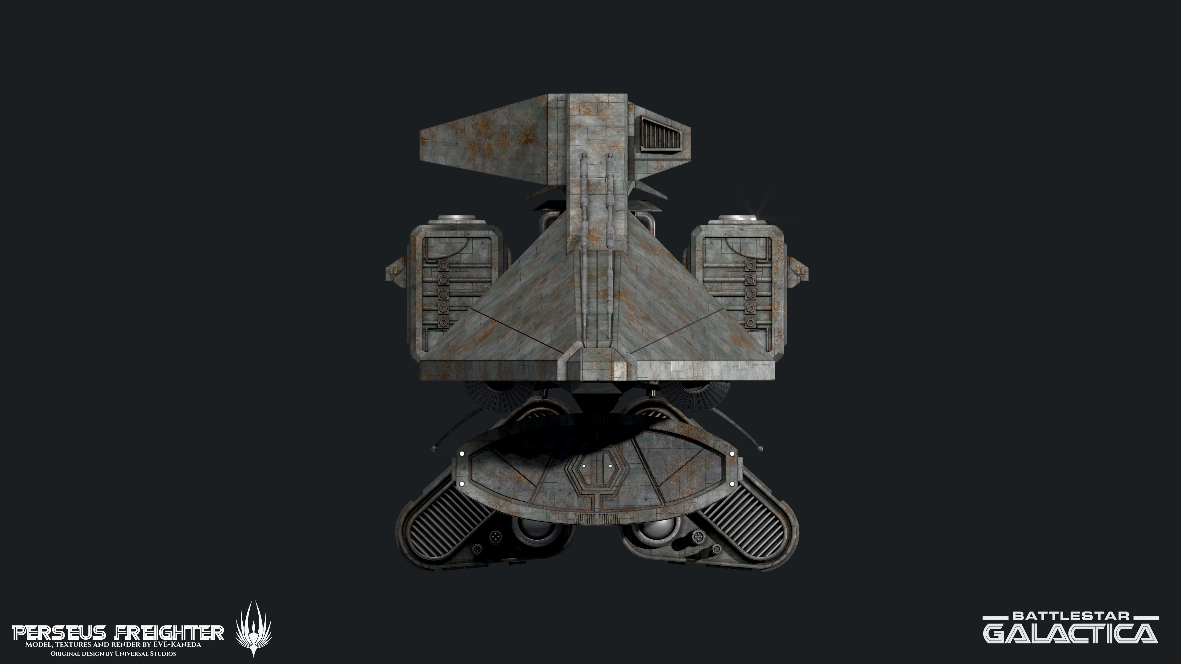 Battlestar Galactica - Perseus Freighter 3D model_9