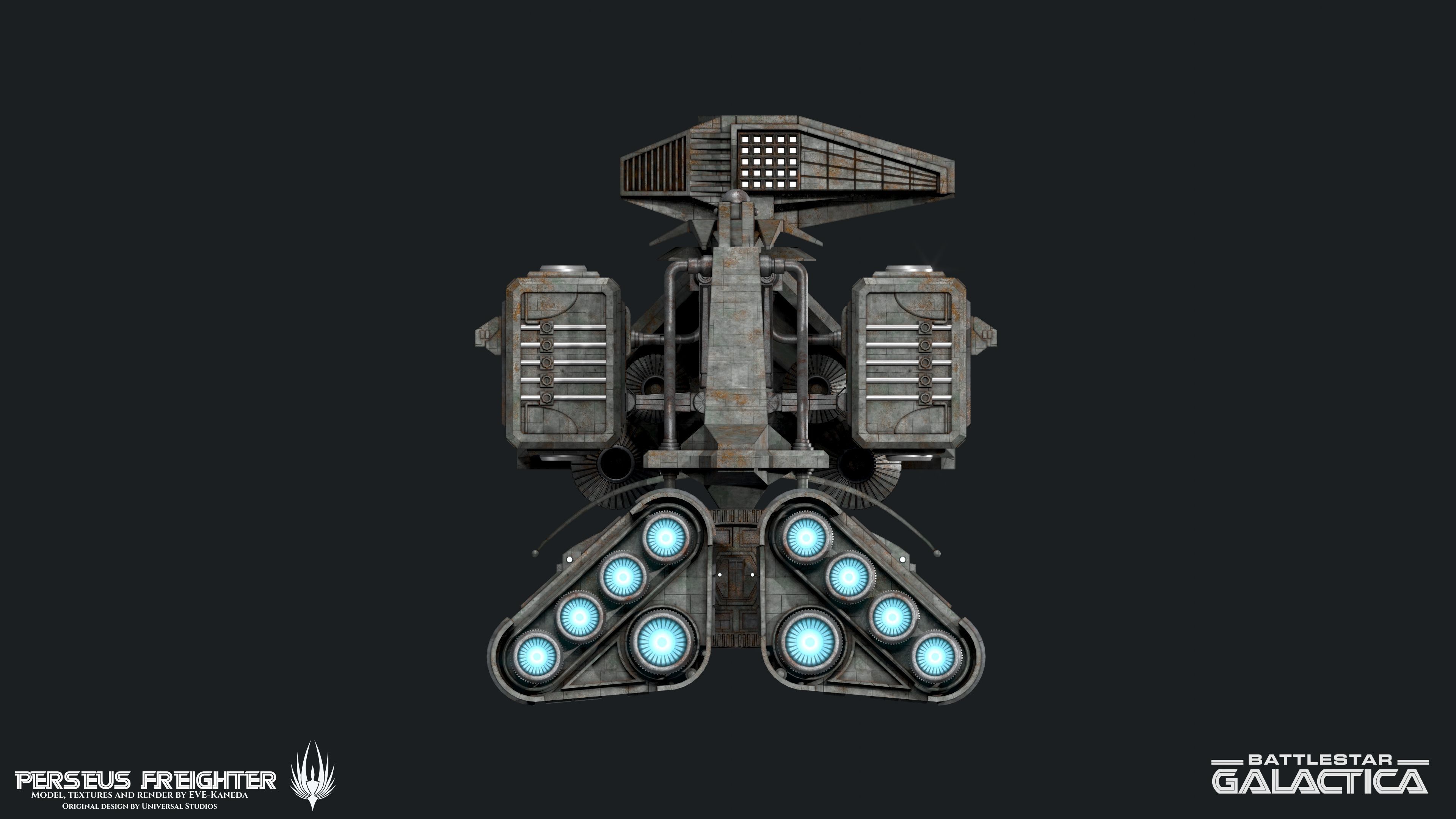 Battlestar Galactica - Perseus Freighter 3D model_10