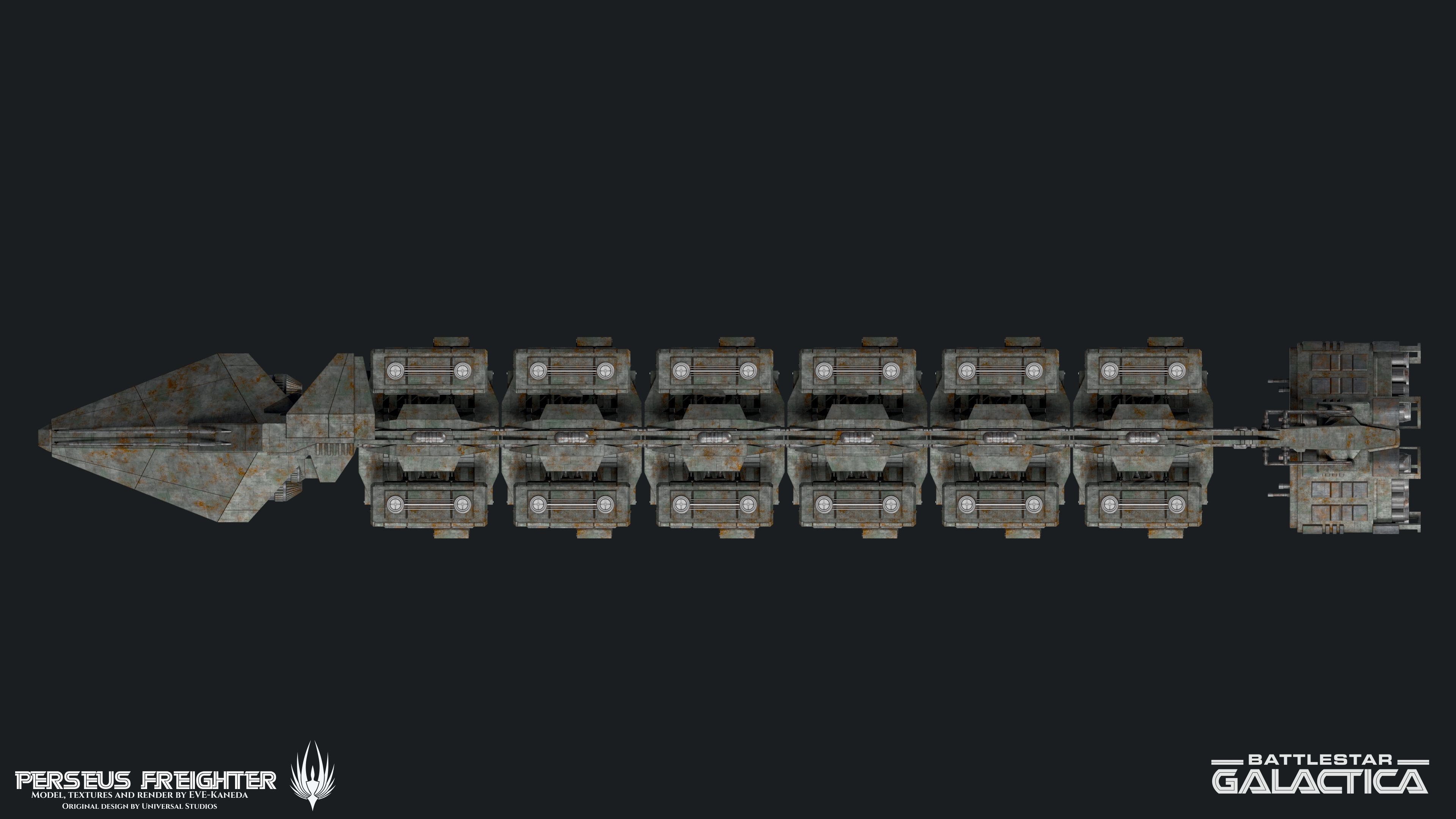 Battlestar Galactica - Perseus Freighter 3D model_12