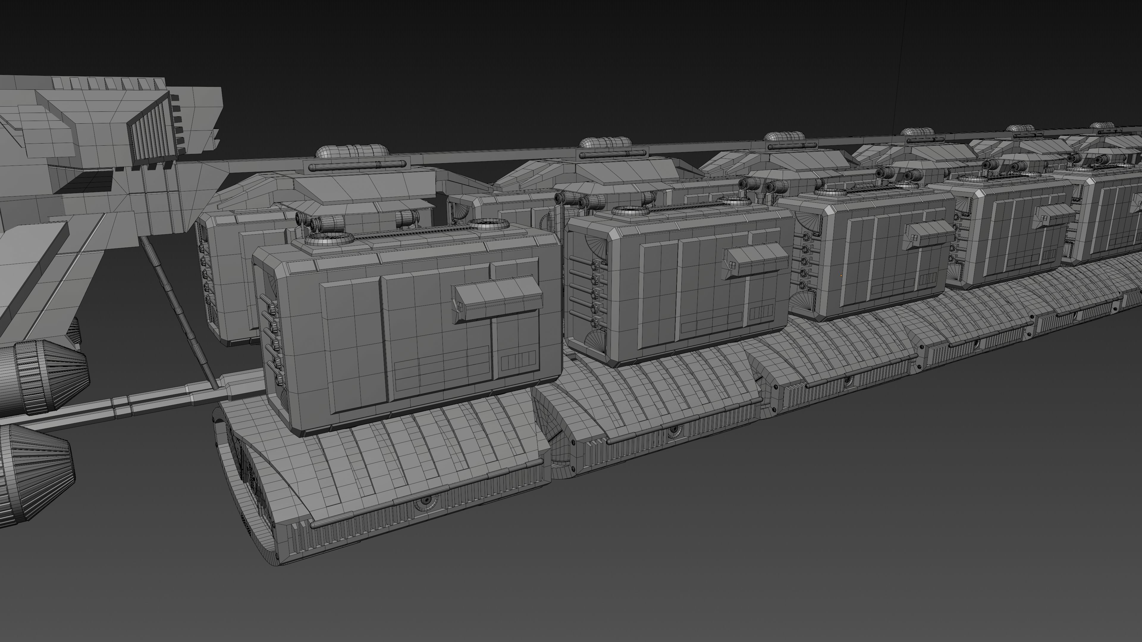 Battlestar Galactica - Perseus Freighter 3D model_14