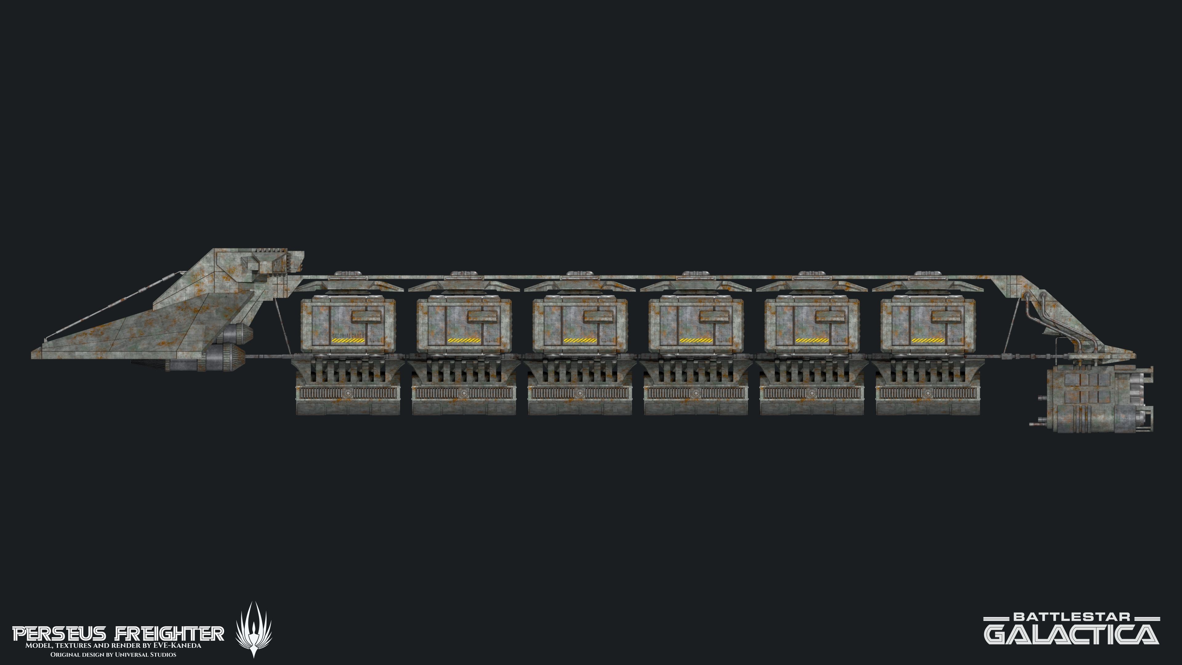 Battlestar Galactica - Perseus Freighter 3D model_11