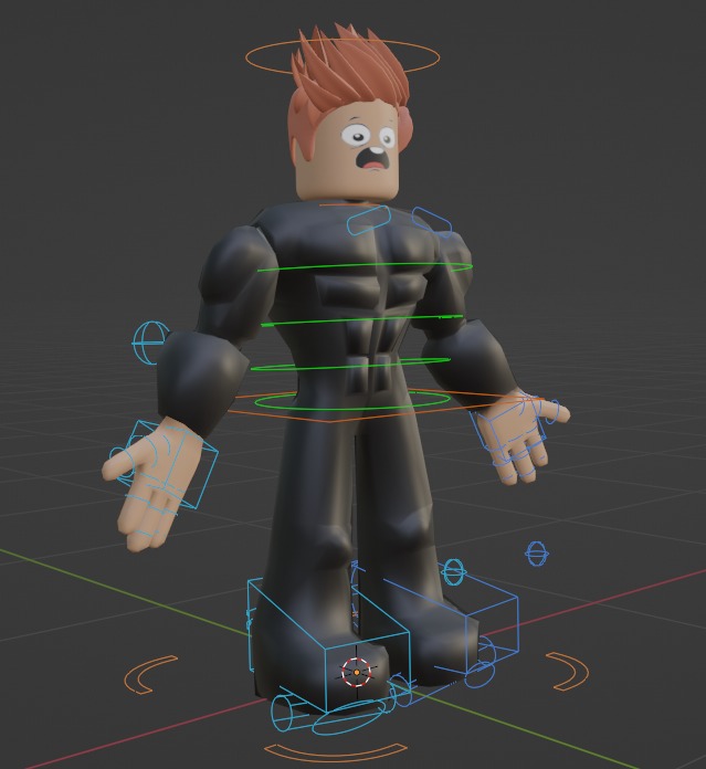 Roblox 3D character rigged expression Low-poly 3D model_1