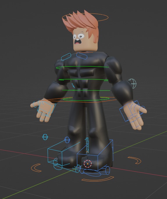 Roblox 3D character rigged expression Low-poly 3D model_2