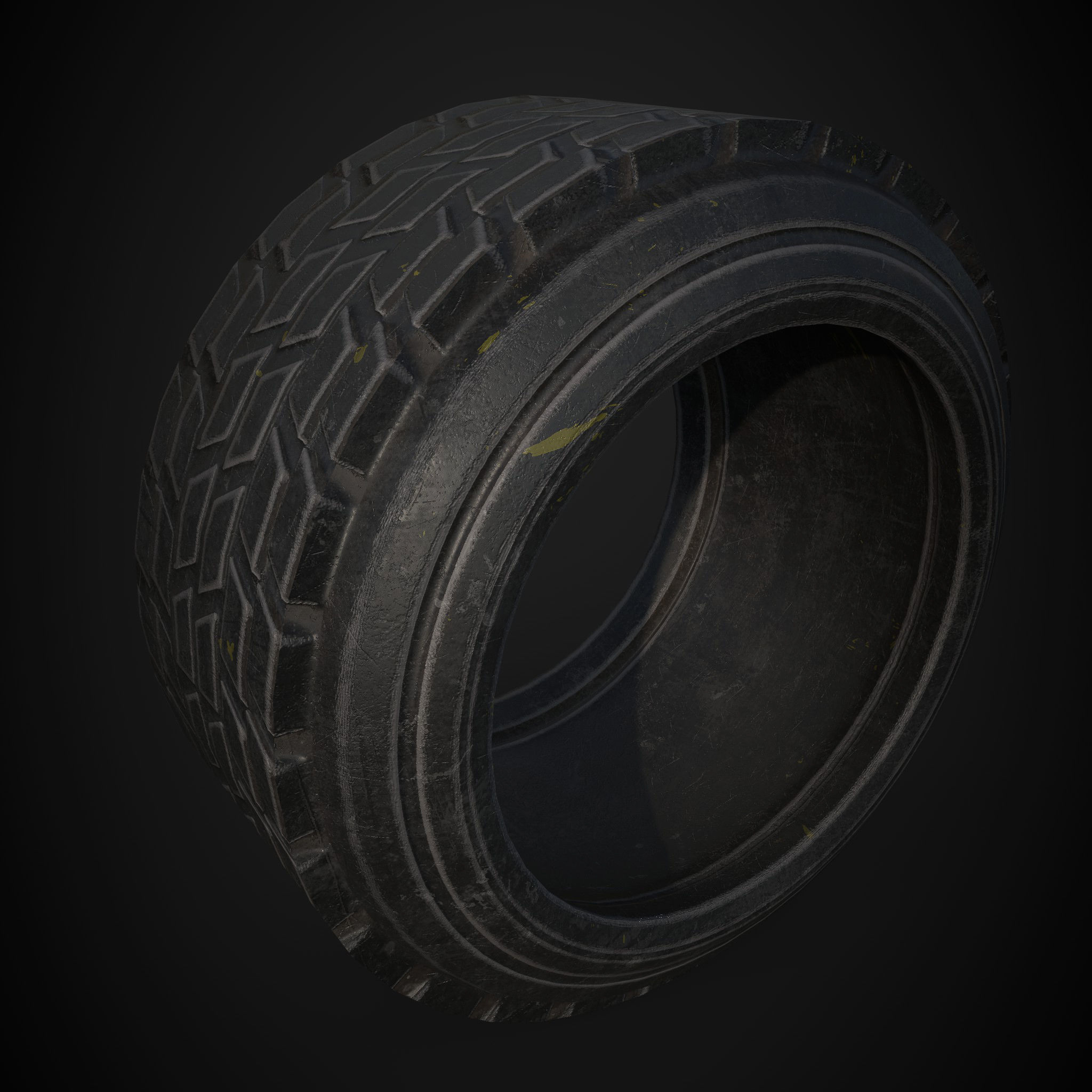 TYRE LOWPOLY GAME ASSET Low-poly 3D model_4