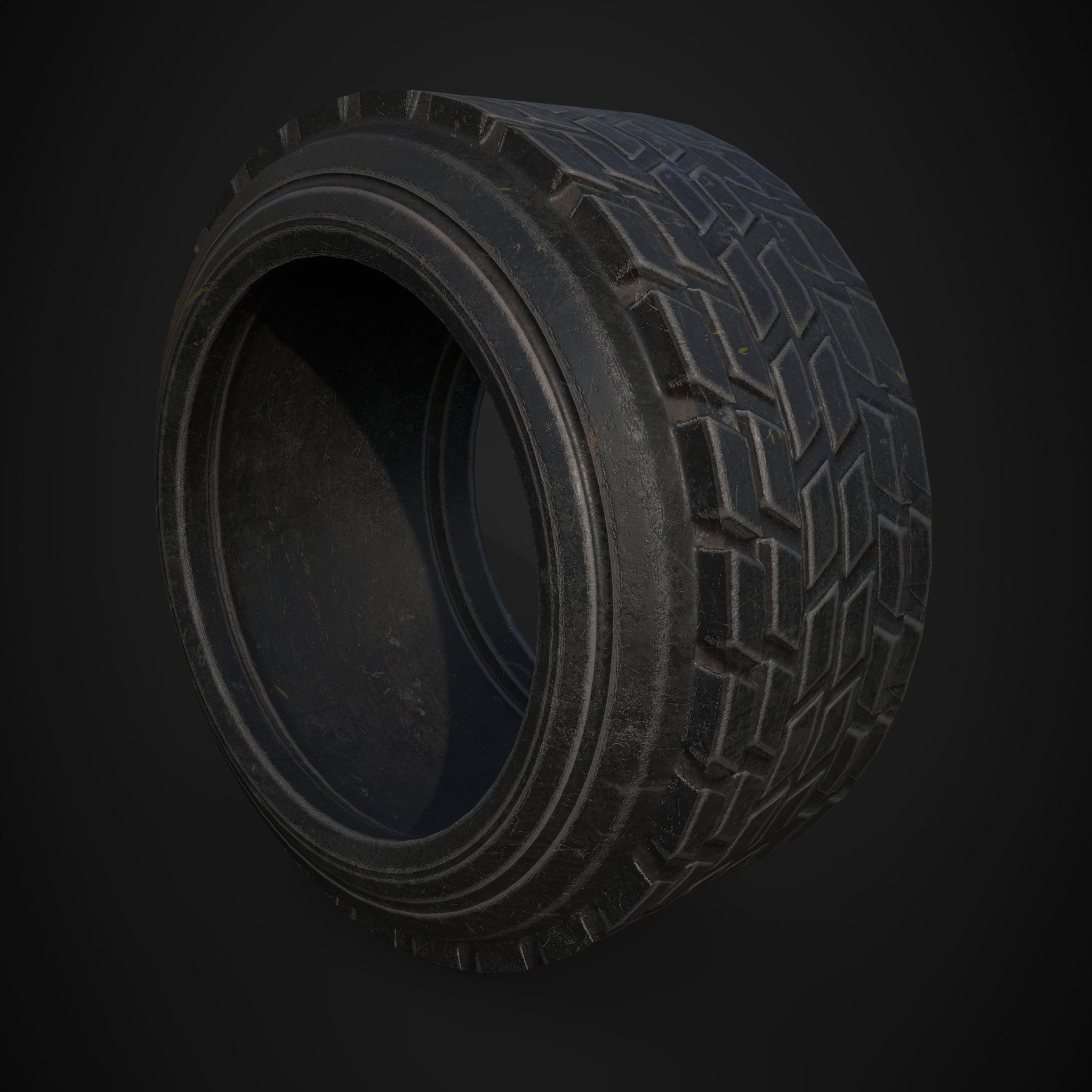 TYRE LOWPOLY GAME ASSET Low-poly 3D model_1