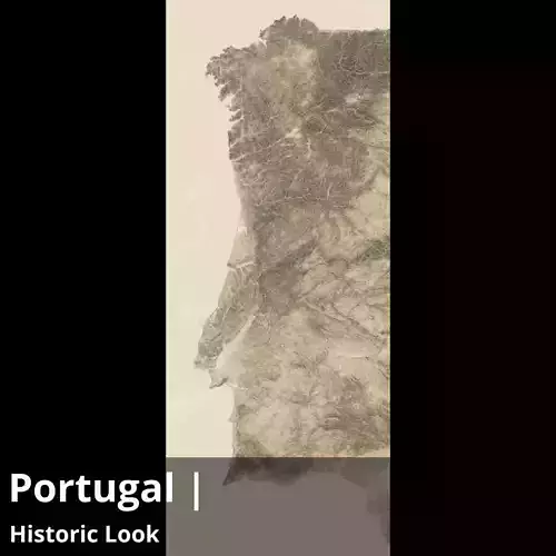 Portugal Satellite Night 22k High resolution Maps and masks