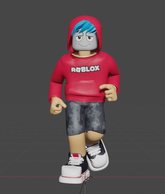 Roblox character 3D Low-poly 3D model_2