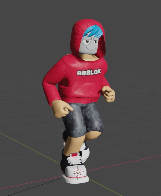 Roblox character 3D Low-poly 3D model_1