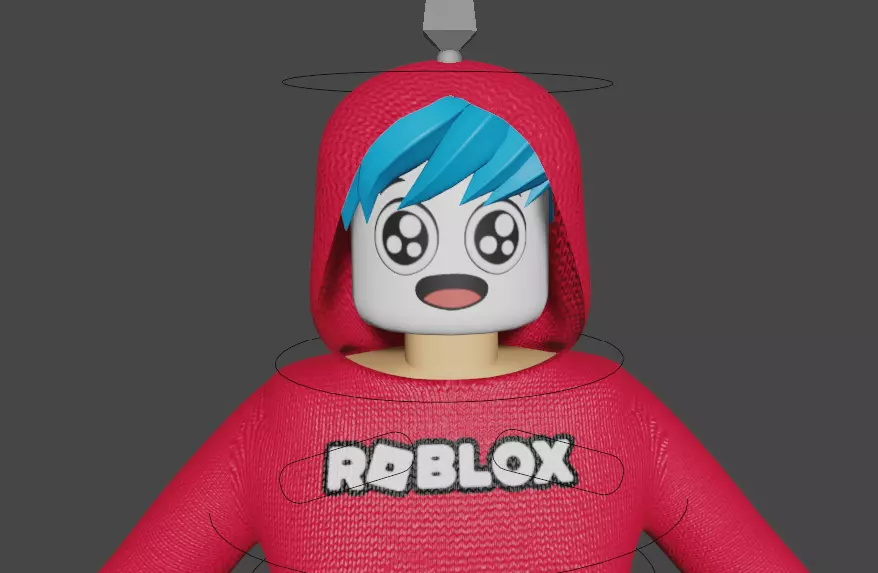Roblox character 3D Low-poly 3D model_0