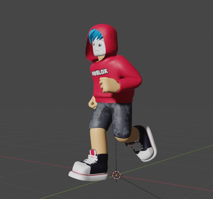 Roblox character 3D Low-poly 3D model_7