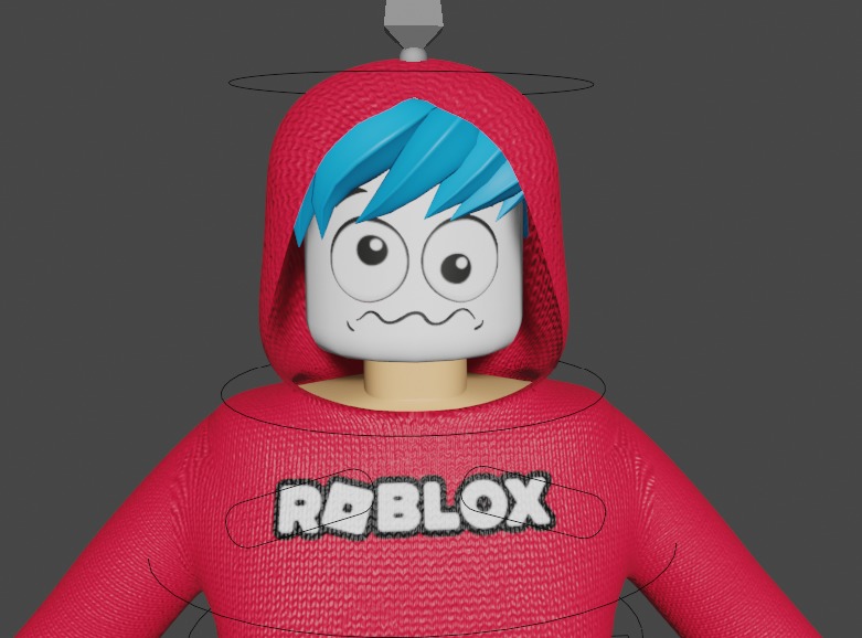 Roblox character 3D Low-poly 3D model_6