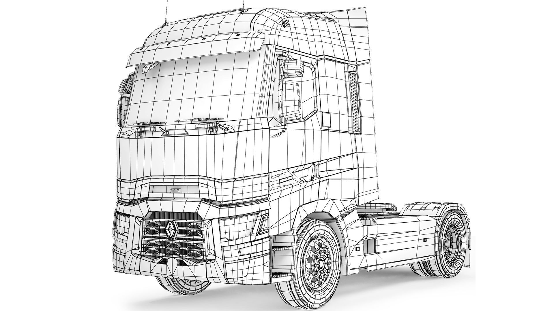 Renault T520 4x2 2018 3D model_8