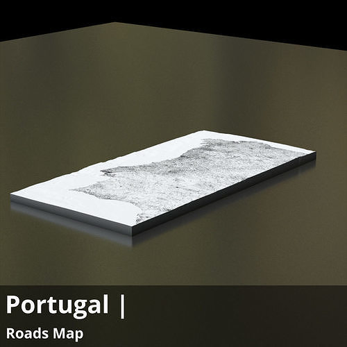 Portugal Roads and Buildings 22k High resolution Maps and masks Texture
