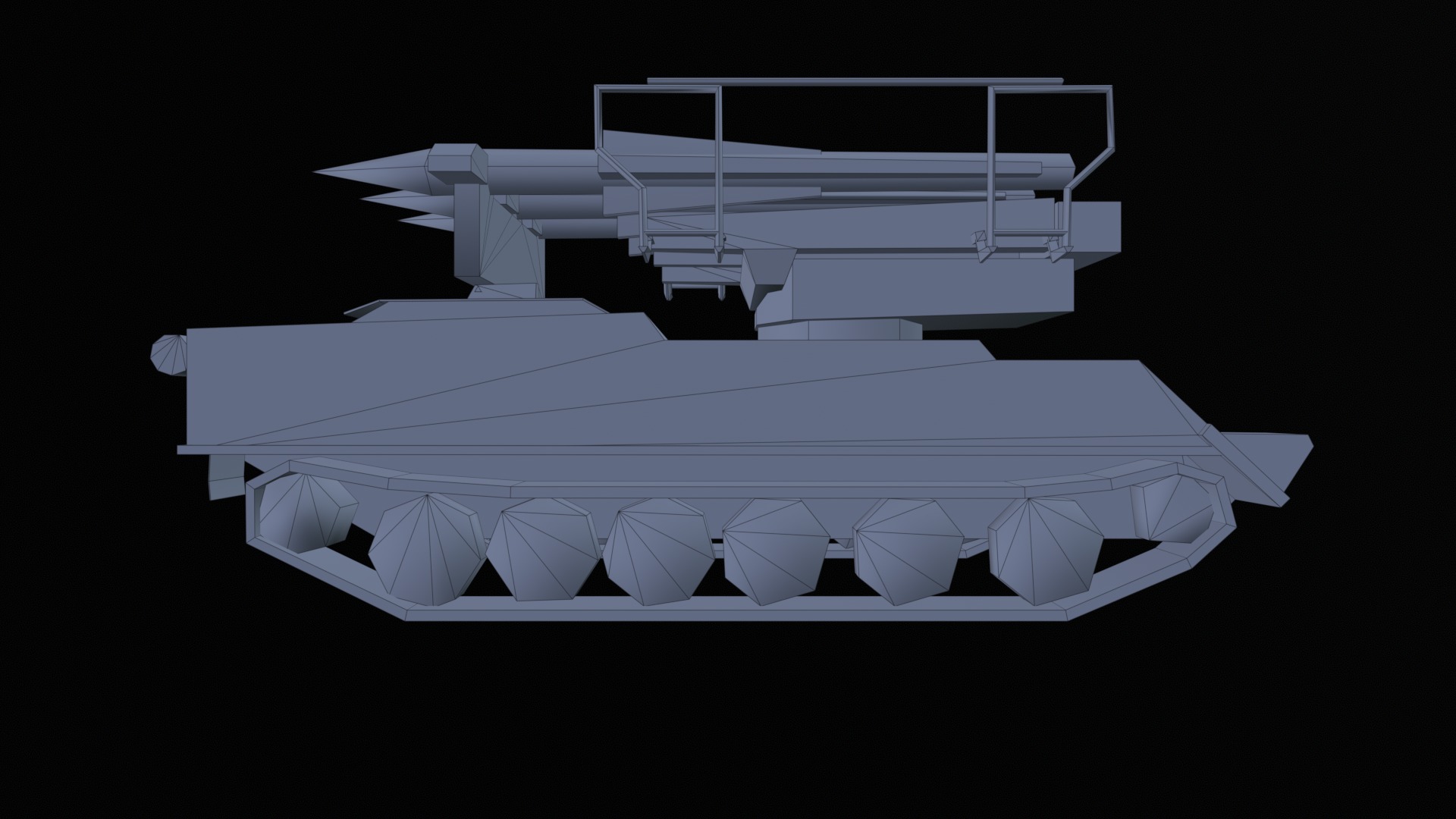 Asset - Army - SA 6 Gainful - 3D MODEL Low-poly Low-poly 3D model_11