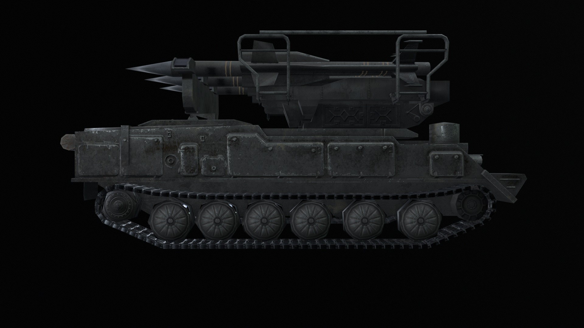 Asset - Army - SA 6 Gainful - 3D MODEL Low-poly Low-poly 3D model_39