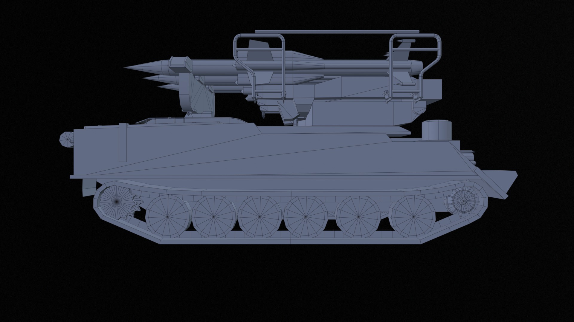 Asset - Army - SA 6 Gainful - 3D MODEL Low-poly Low-poly 3D model_50