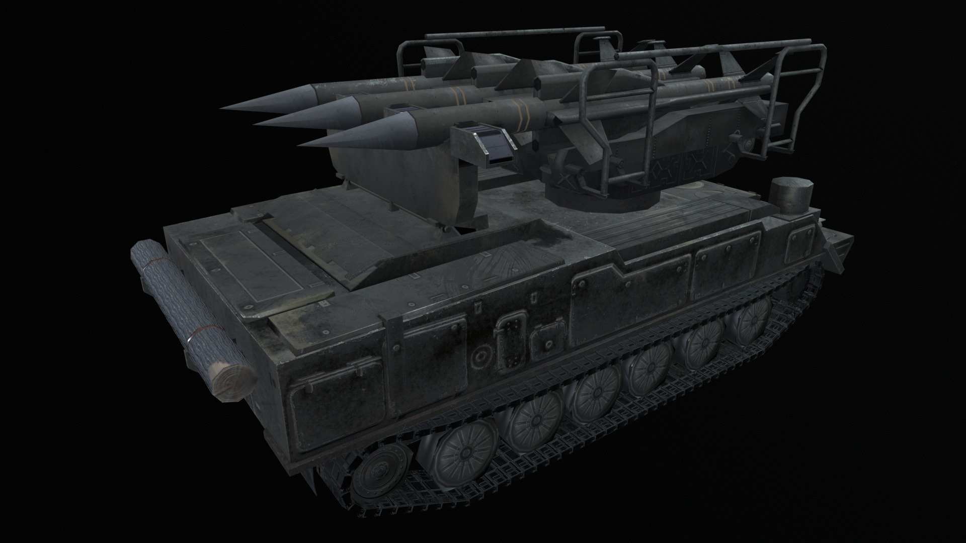 Asset - Army - SA 6 Gainful - 3D MODEL Low-poly Low-poly 3D model_32