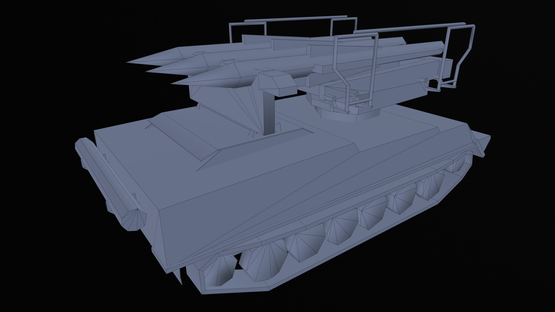 Asset - Army - SA 6 Gainful - 3D MODEL Low-poly Low-poly 3D model_40