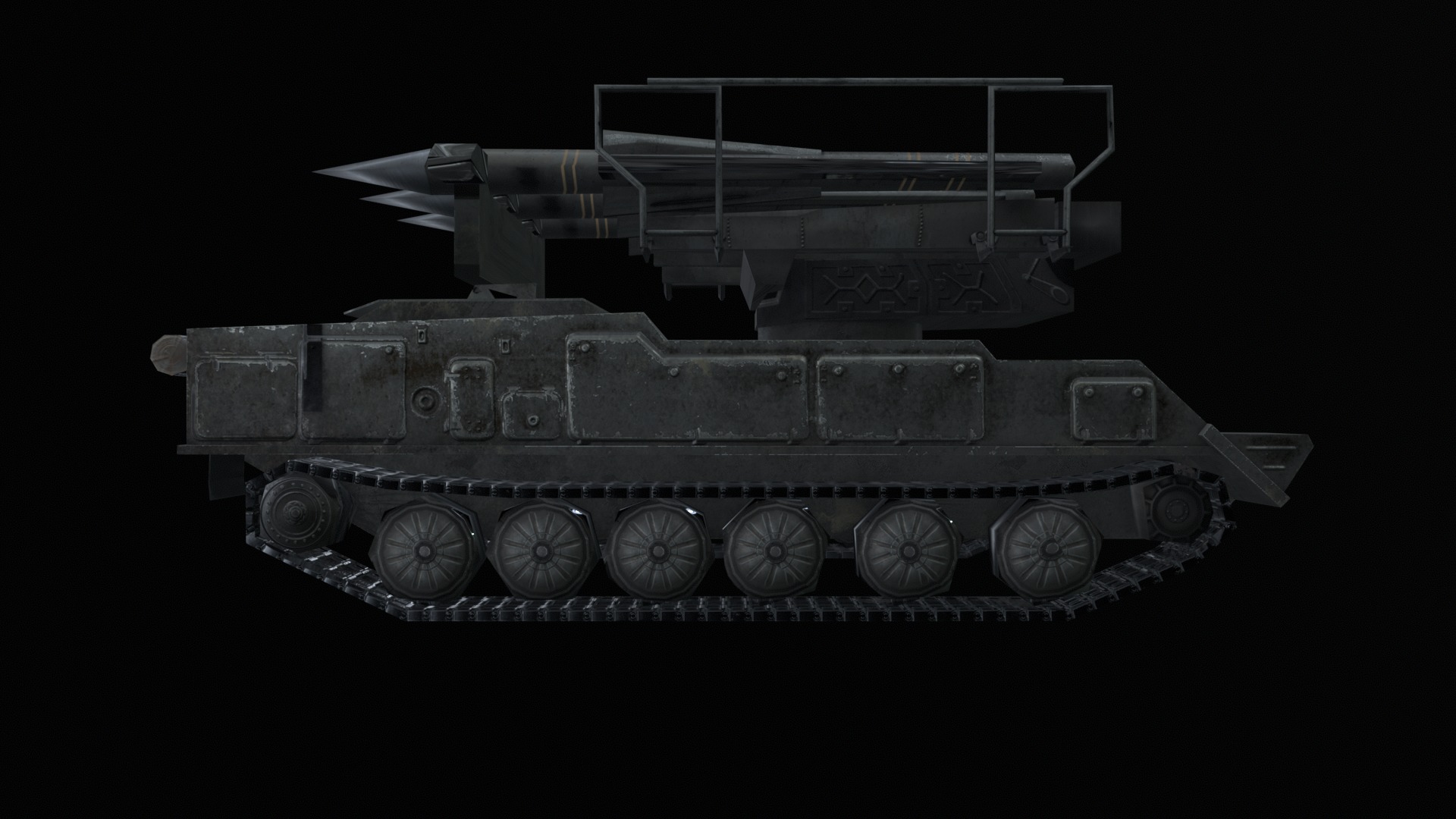 Asset - Army - SA 6 Gainful - 3D MODEL Low-poly Low-poly 3D model_44