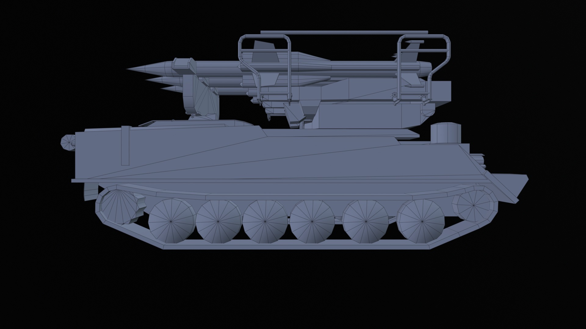Asset - Army - SA 6 Gainful - 3D MODEL Low-poly Low-poly 3D model_26