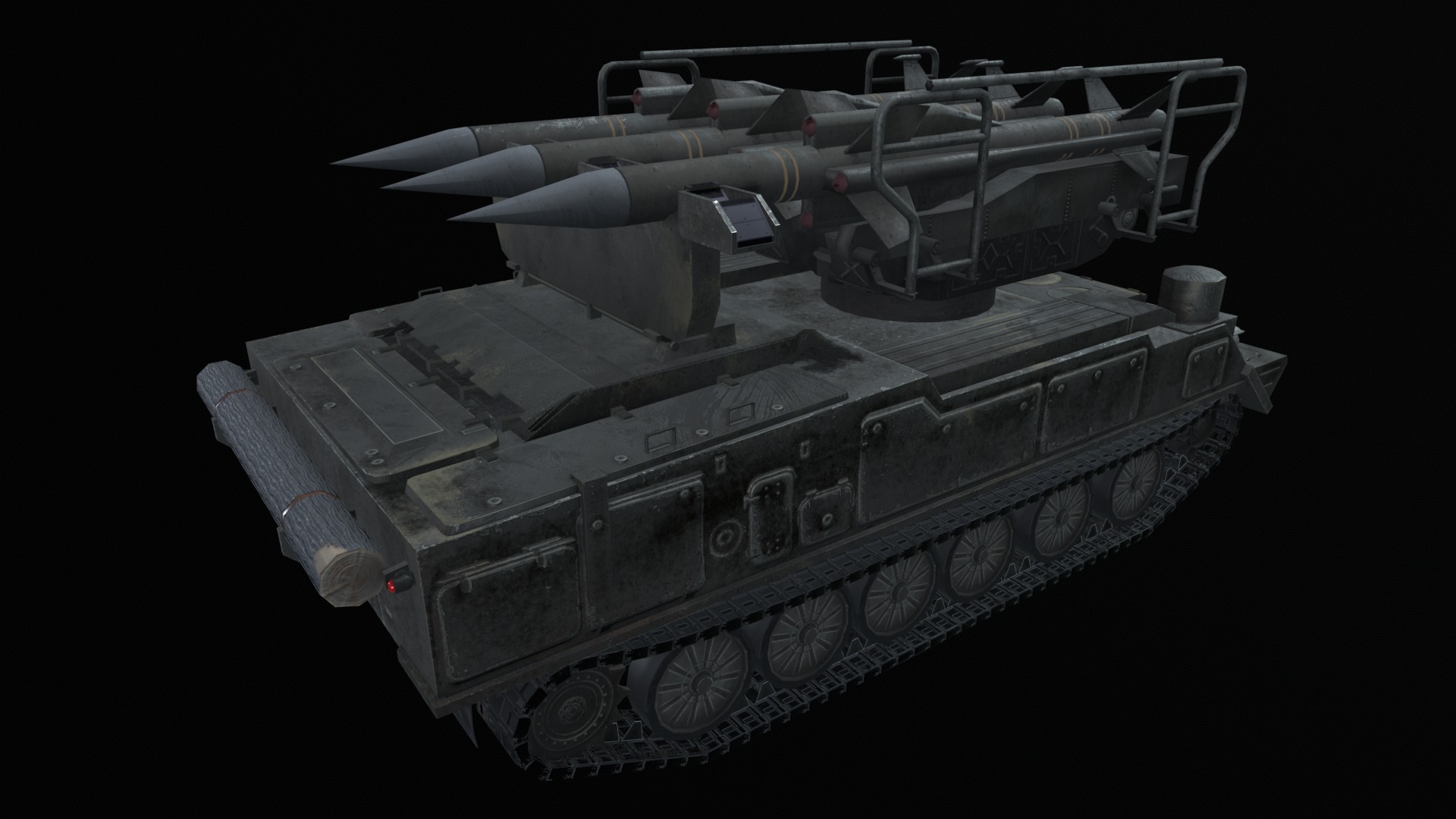 Asset - Army - SA 6 Gainful - 3D MODEL Low-poly Low-poly 3D model_7