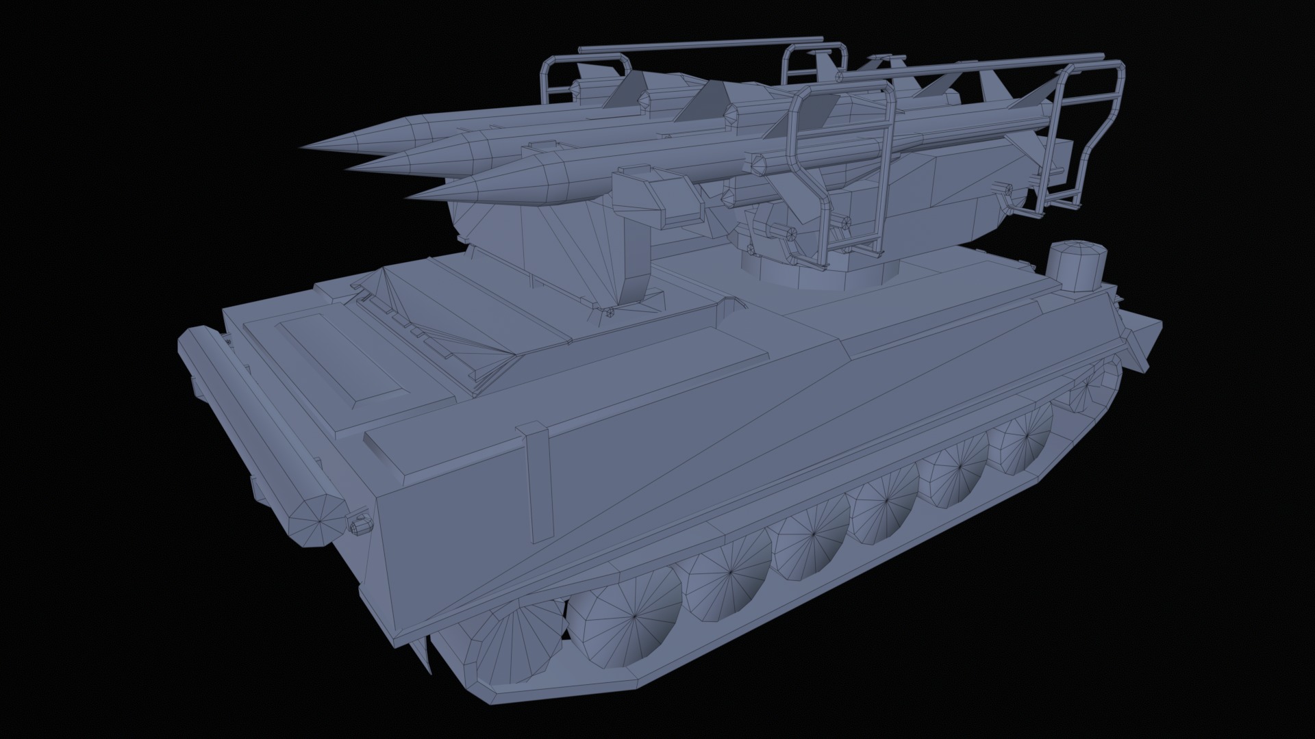 Asset - Army - SA 6 Gainful - 3D MODEL Low-poly Low-poly 3D model_24