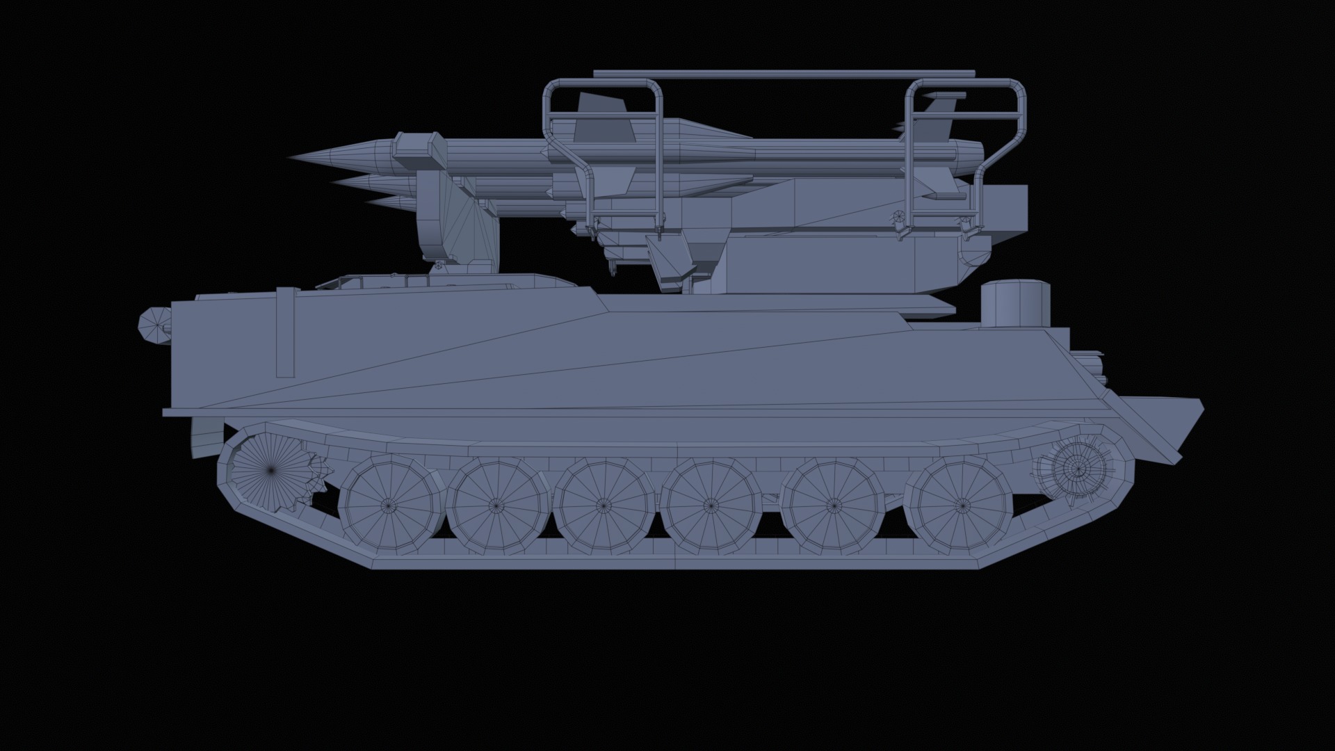 Asset - Army - SA 6 Gainful - 3D MODEL Low-poly Low-poly 3D model_30
