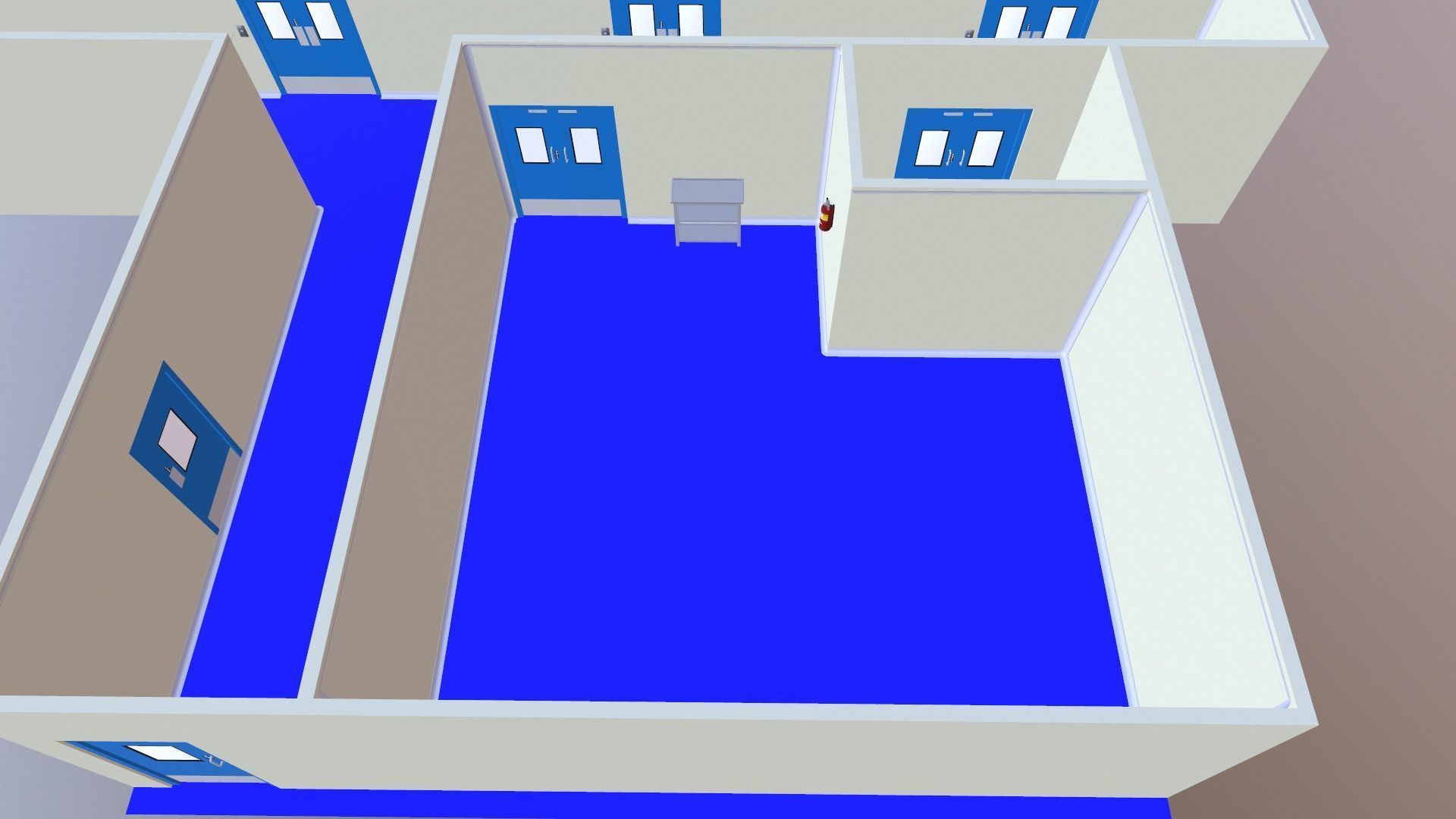 Pharma Room Low-poly 3D model_9