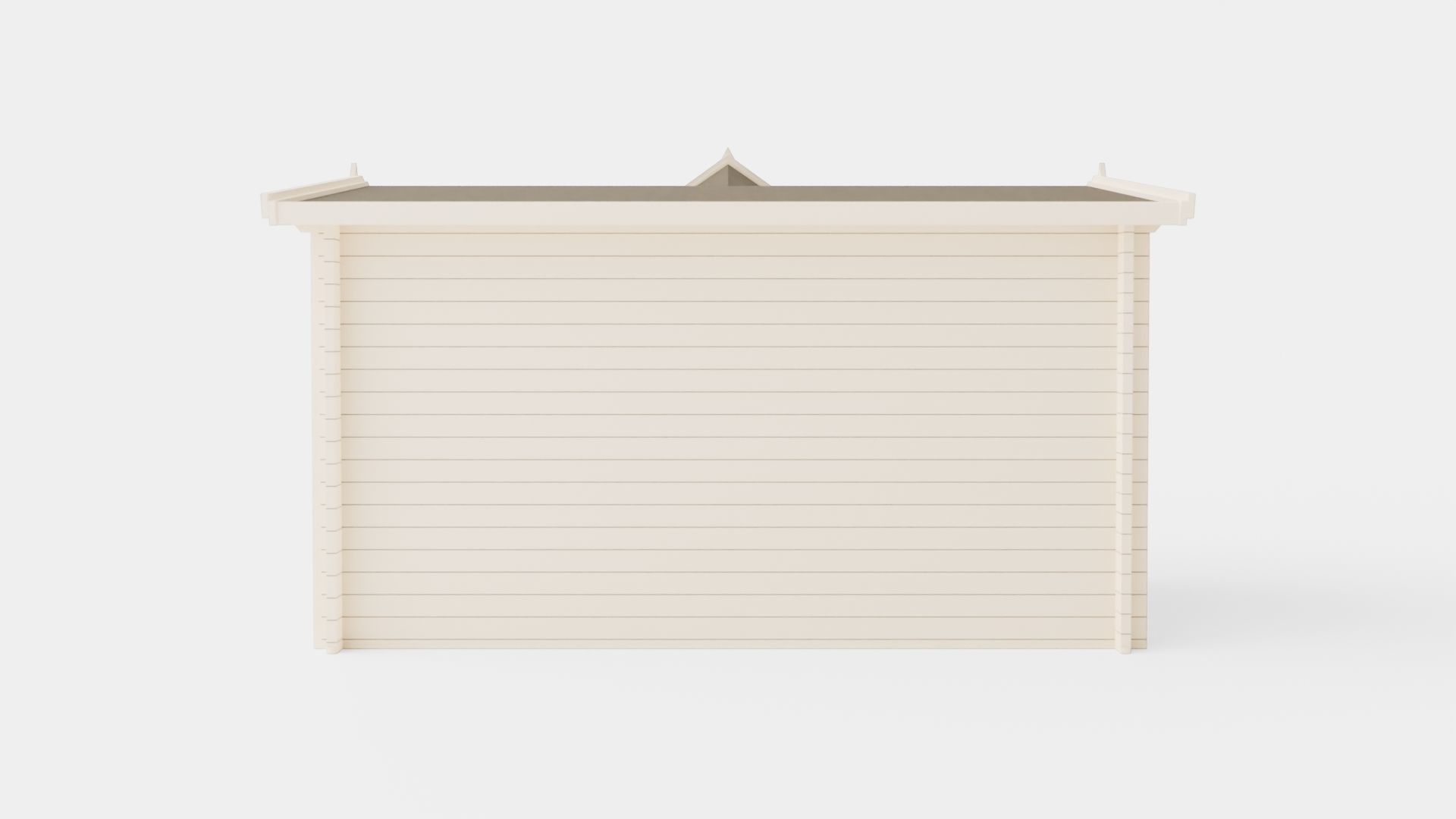 Garden House Low-poly 3D model_4