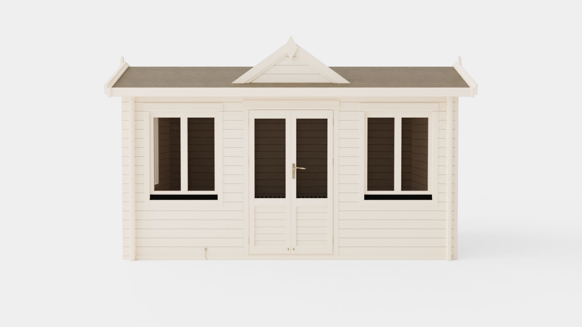 Garden House Low-poly 3D model_1