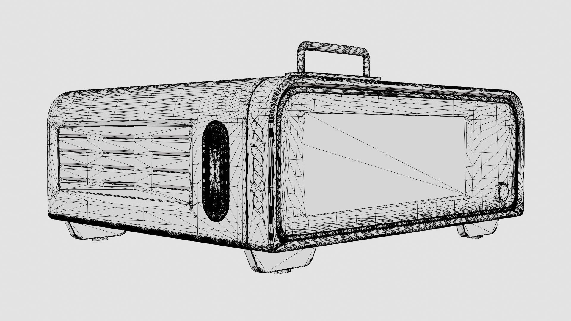 Pizza Oven Low-poly 3D model_7