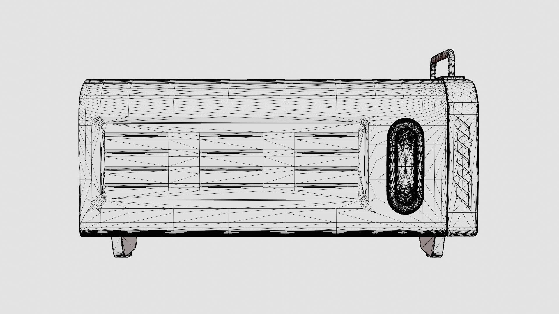 Pizza Oven Low-poly 3D model_8