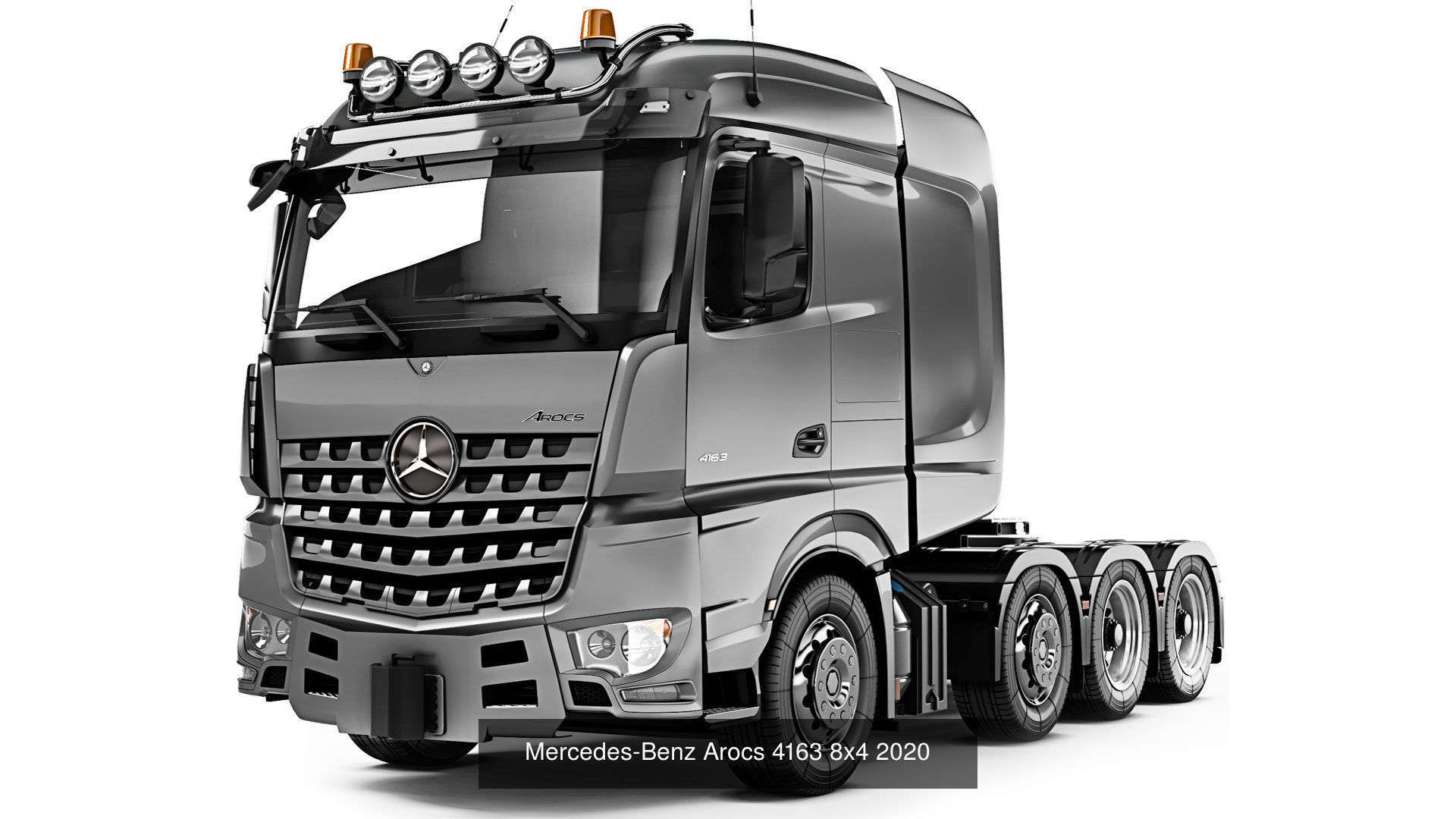 Modern truck set 1 3D Model Collection_3