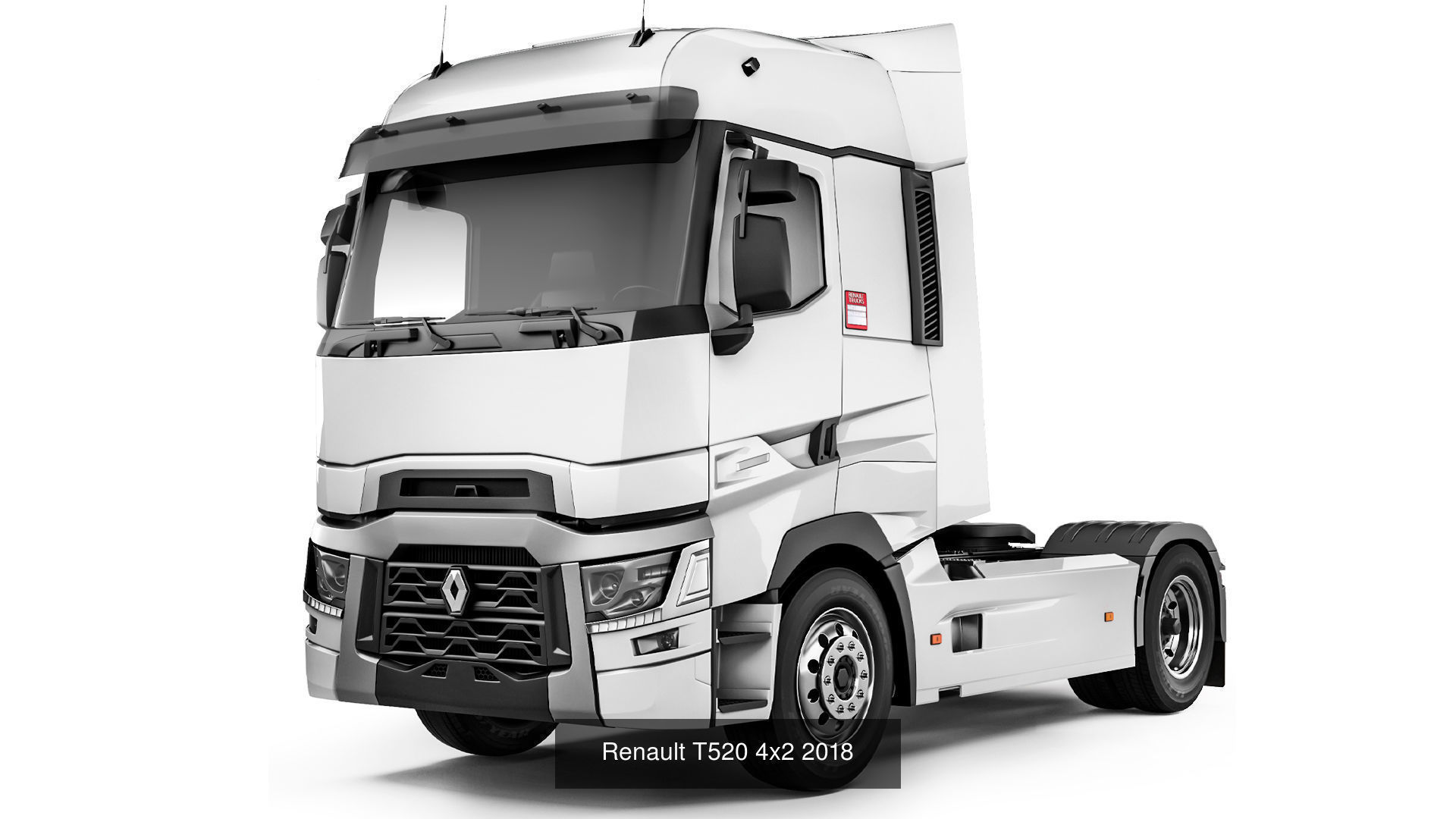 Modern truck set 1 3D Model Collection_4