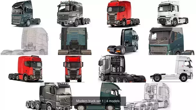 Modern truck set 1