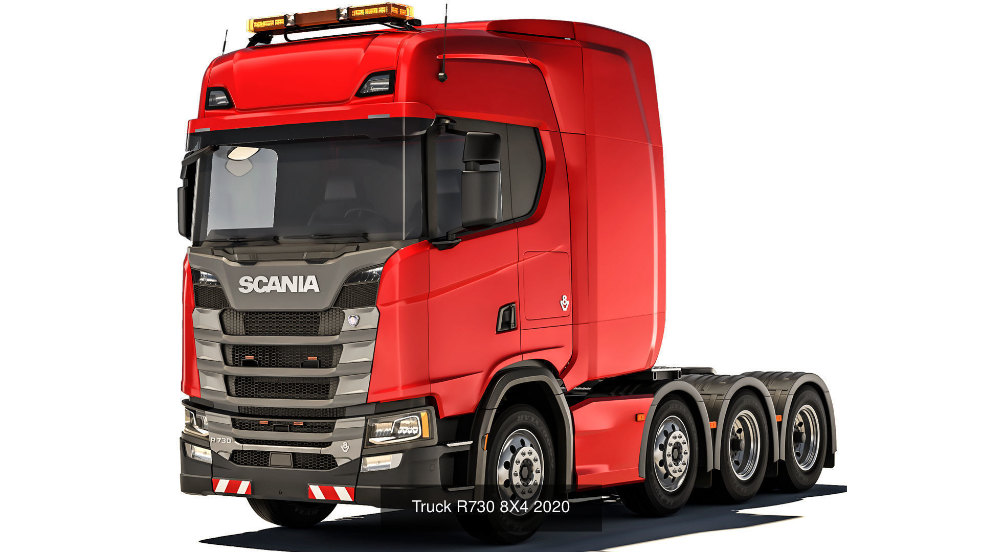 Modern truck set 1 3D Model Collection_5