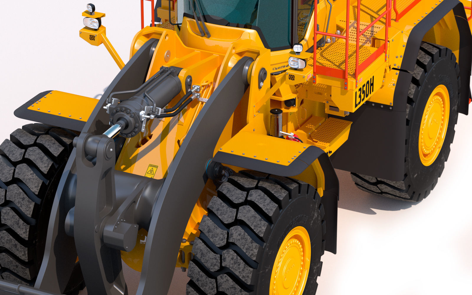 Wheel loader Volvo L350H 3D model_10