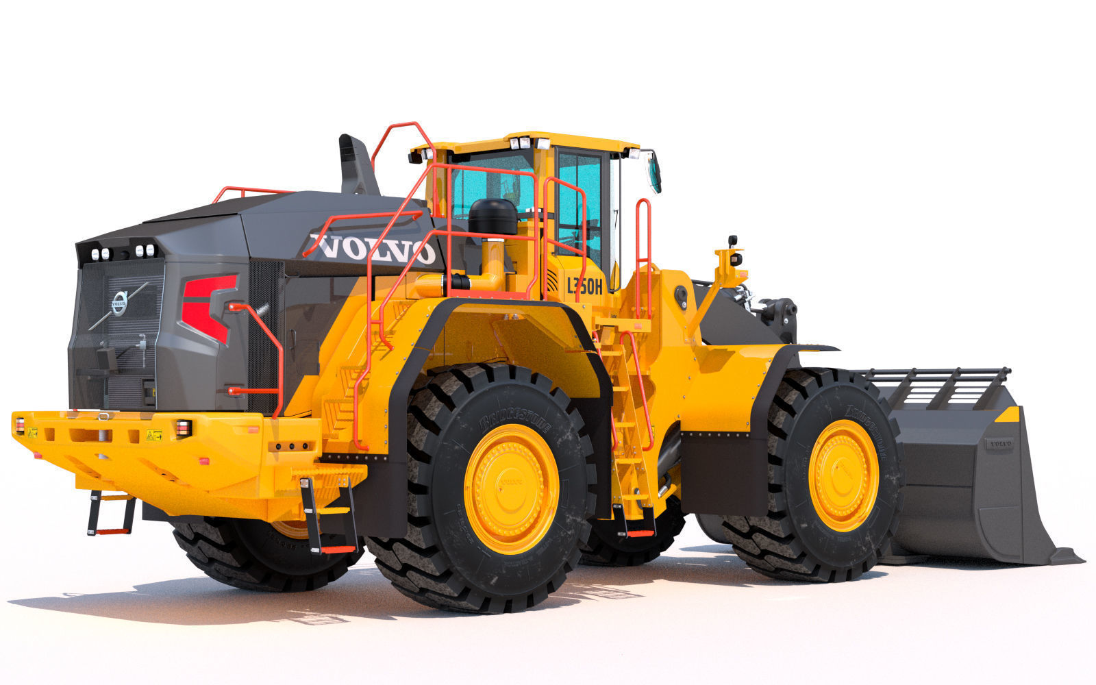 Wheel loader Volvo L350H 3D model_4
