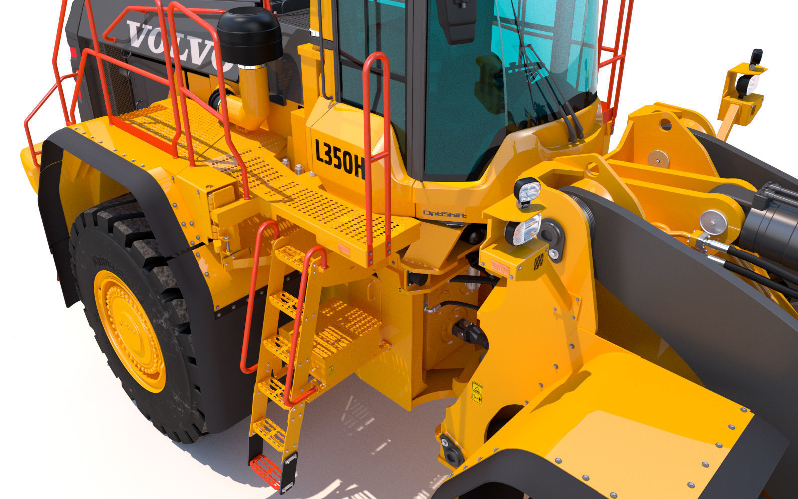 Wheel loader Volvo L350H 3D model_17