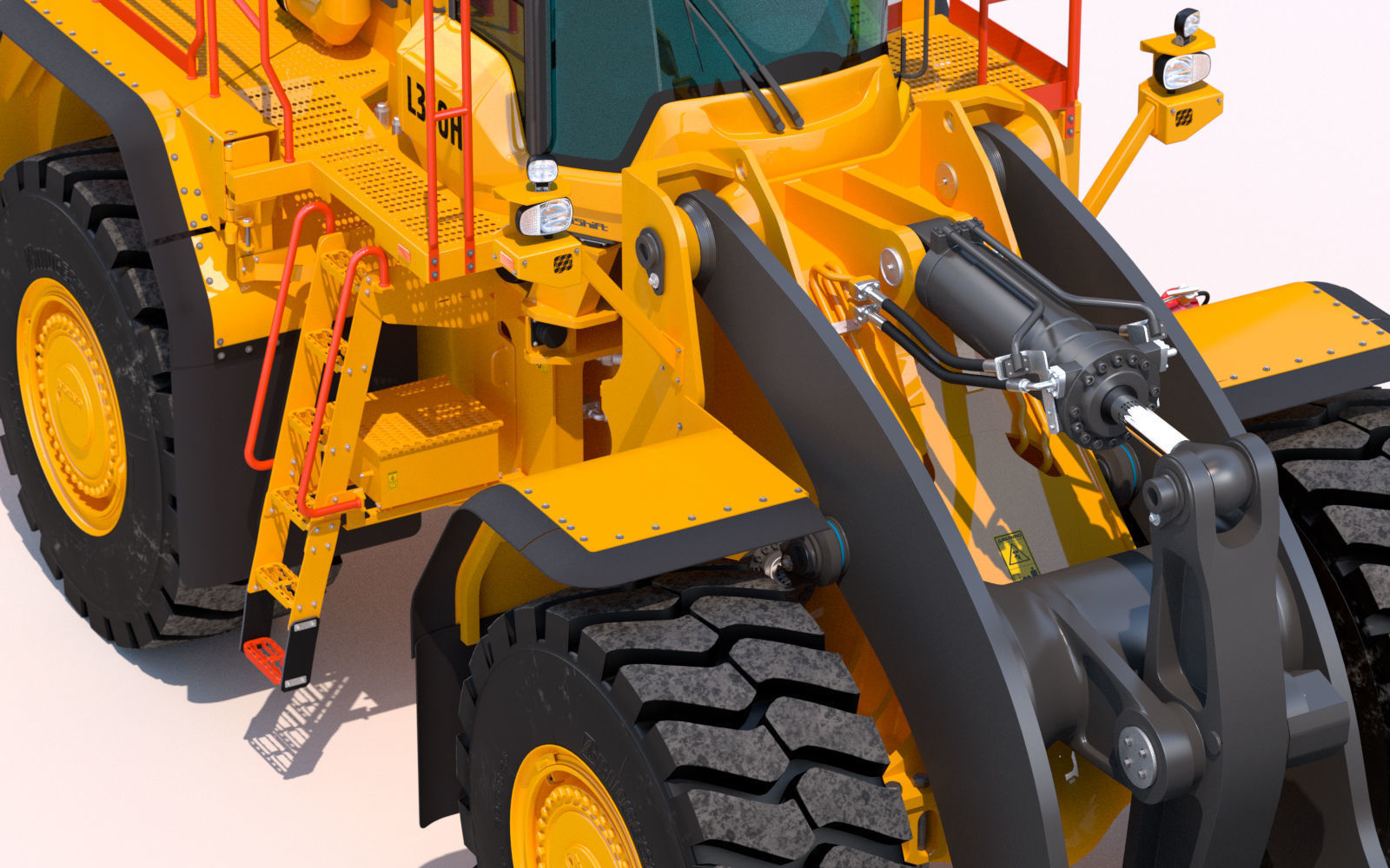 Wheel loader Volvo L350H 3D model_11