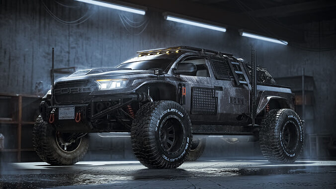 Raptor car 3d model 3D model