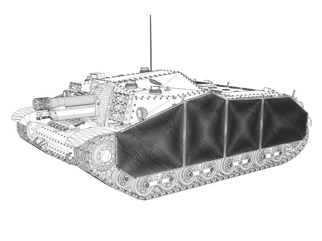 43M Zrinyi II - Hungarian Assault Gun - 3rd Battery 37 3D model_14