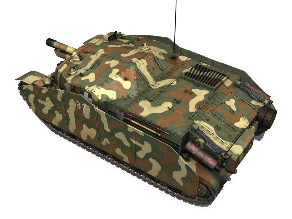 43M Zrinyi II - Hungarian Assault Gun - 3rd Battery 37 3D model_4