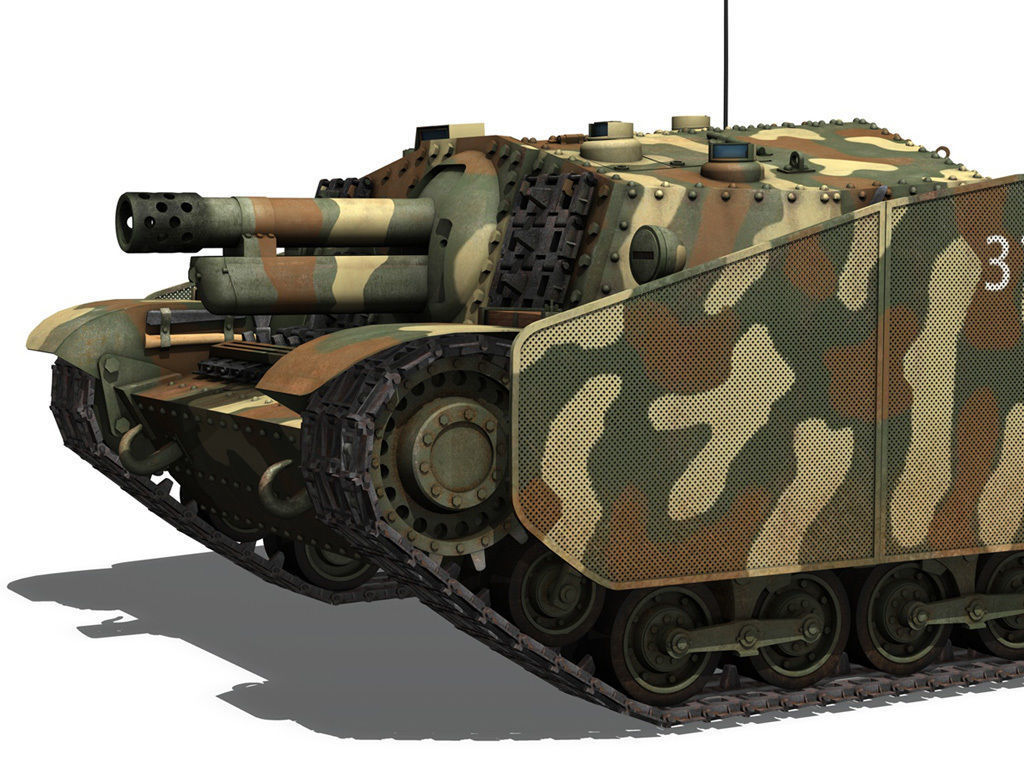 43M Zrinyi II - Hungarian Assault Gun - 3rd Battery 37 3D model_11