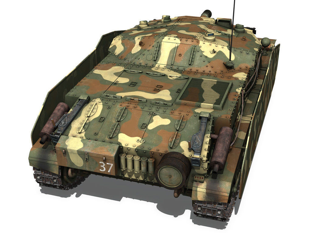 43M Zrinyi II - Hungarian Assault Gun - 3rd Battery 37 3D model_6