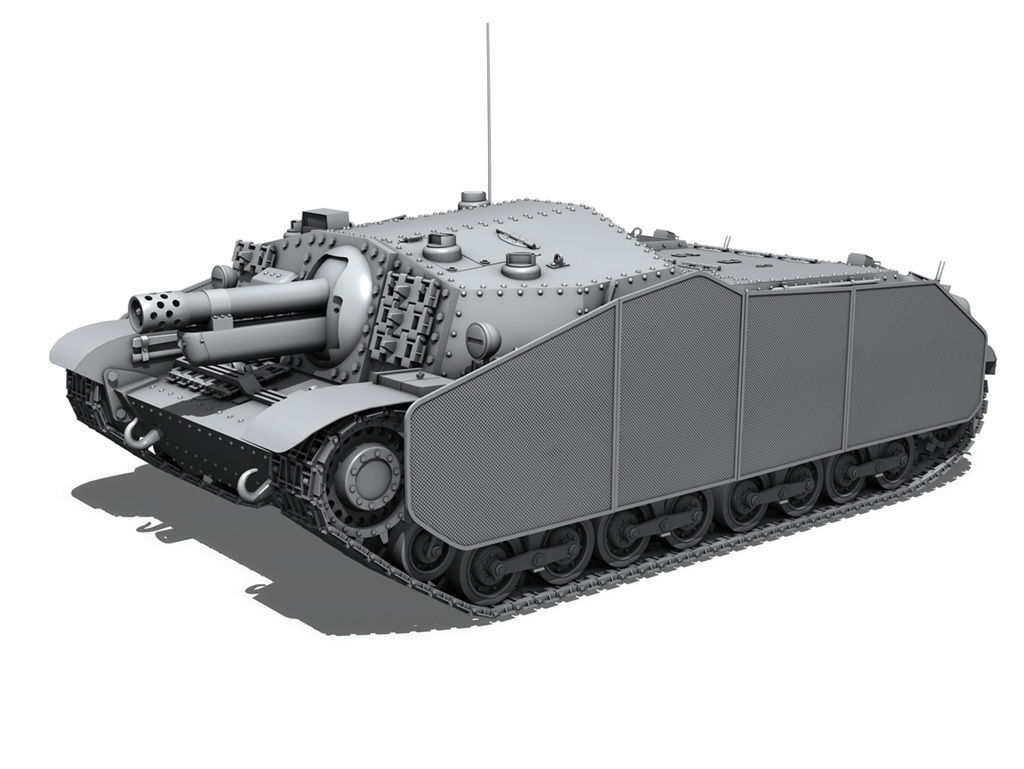 43M Zrinyi II - Hungarian Assault Gun - 3rd Battery 37 3D model_13