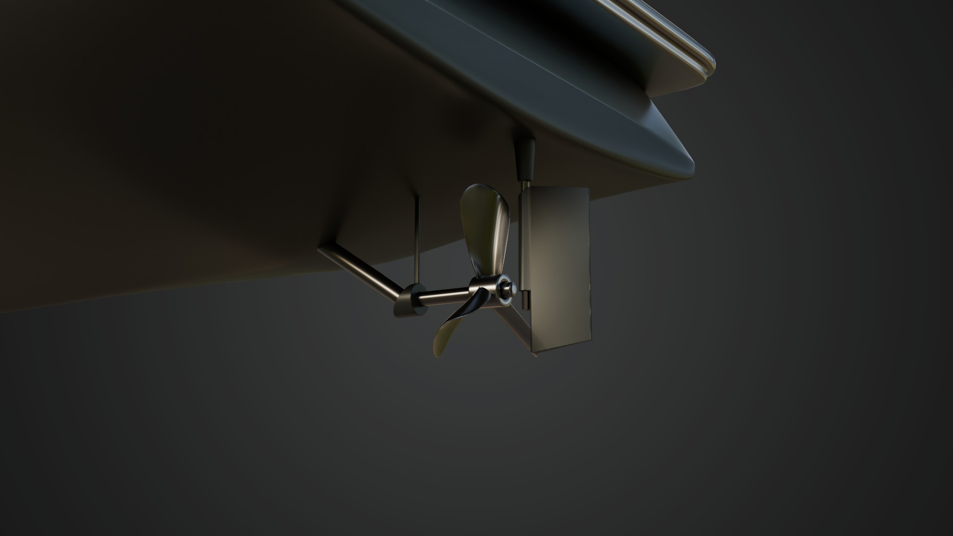 Stylish Cabin Cruiser Silver Metallic  3D model_8