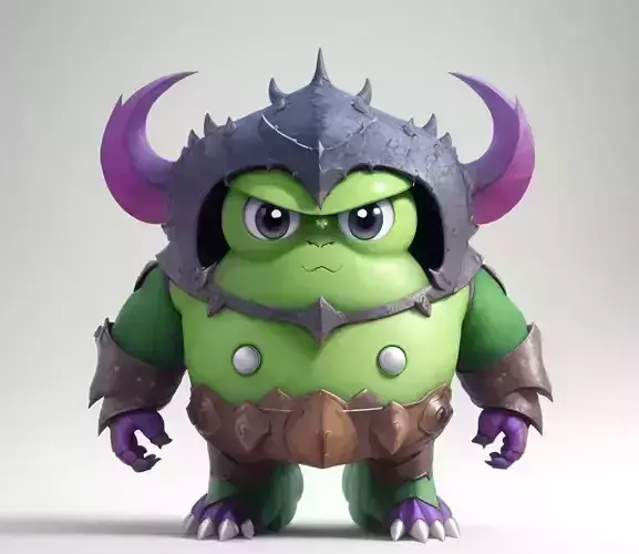  green armor monster  3D model