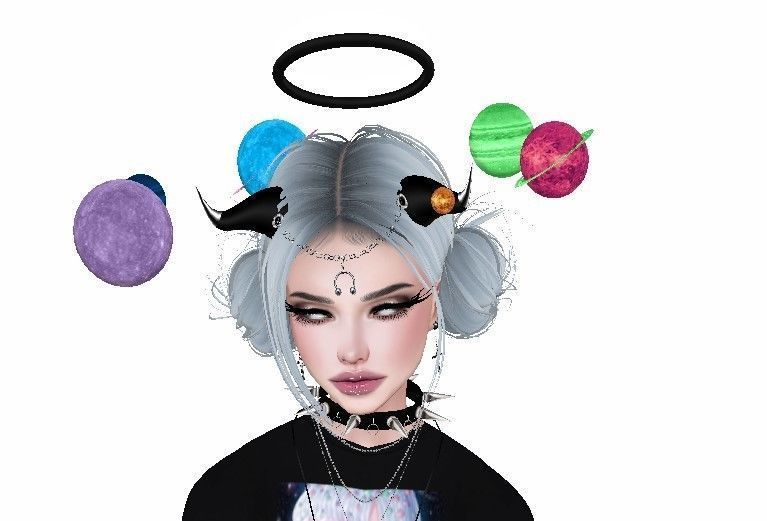 Animated Bouncing Planets Accessory for IMVU Low-poly 3D model_2