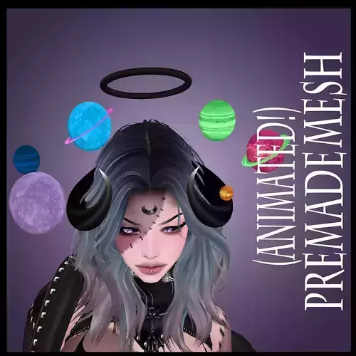 Animated Bouncing Planets Accessory for IMVU